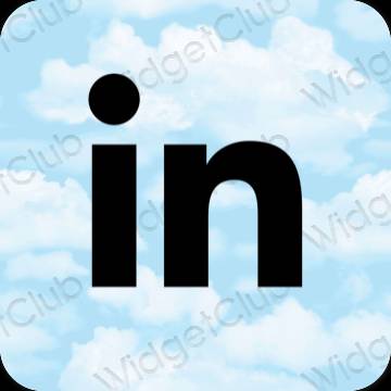 Estetske Linkedin ikone aplikacija