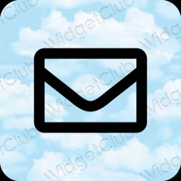 审美的 淡蓝色 Mail 应用程序图标