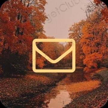 Естетски наранџаста Mail иконе апликација
