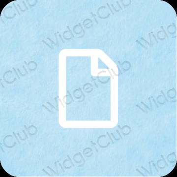 Esthetische Notes app-pictogrammen