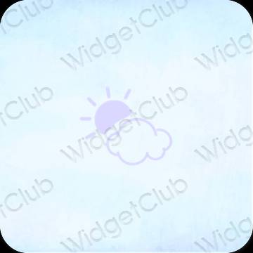 Estetické ikony aplikací Weather