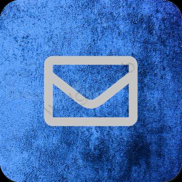 审美的 灰色的 Mail 应用程序图标