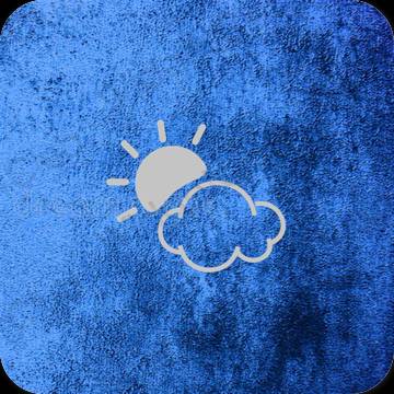 Estetické sivá Weather ikony aplikácií