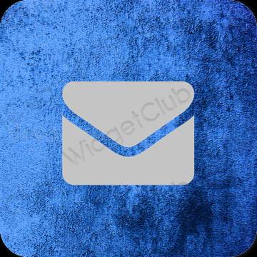 Estetik gri Mail uygulama simgeleri