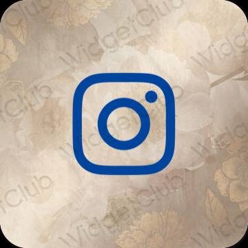 جمالي ليلكي Instagram أيقونات التطبيق