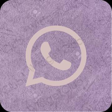 Estetski pastelno ružičasta WhatsApp ikone aplikacija