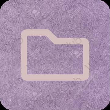 Естетски розе Files иконе апликација