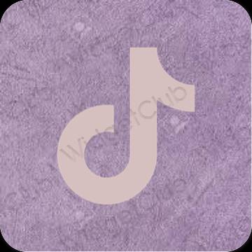 Aesthetic pink TikTok app icons