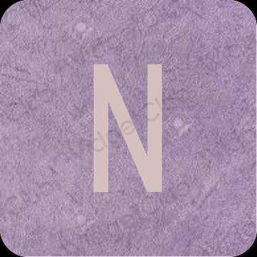 Aesthetic pink Netflix app icons