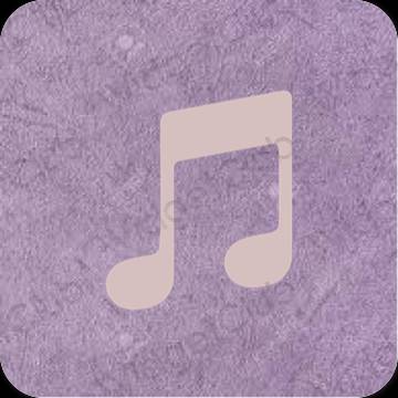 Estetisk rosa Music app ikoner