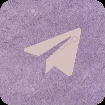 Estetisk pastell rosa Telegram app ikoner