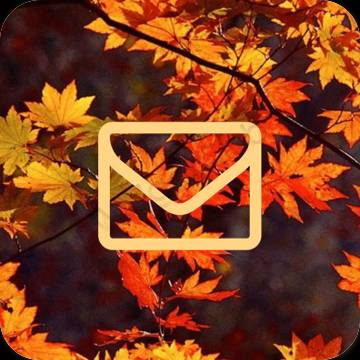Esteetiline oranž Mail rakenduste ikoonid