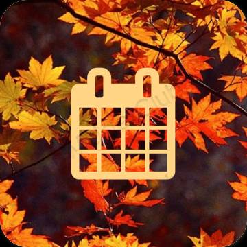 אֶסתֵטִי חום Calendar סמלי אפליקציה