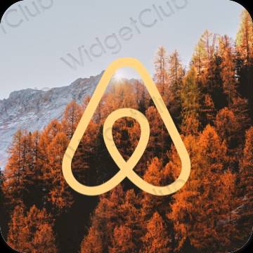 جمالية Airbnb أيقونات التطبيقات