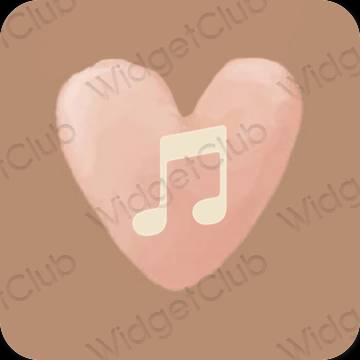 Esthetische Music app-pictogrammen