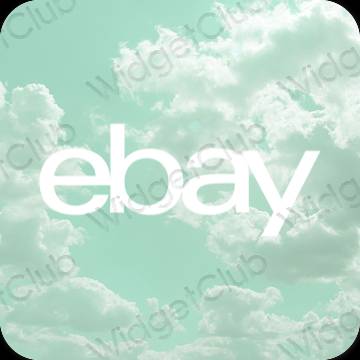 Esthetische eBay app-pictogrammen