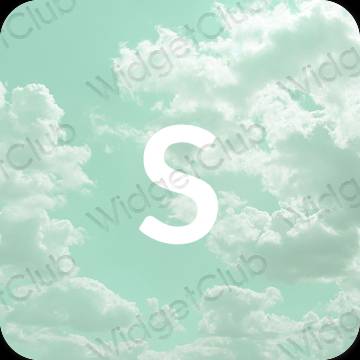 Estetico blu pastello SHEIN icone dell'app