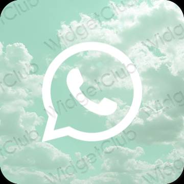 Icônes d'application WhatsApp esthétiques