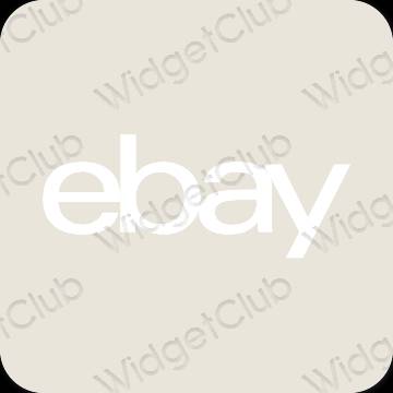 Esthetische eBay app-pictogrammen