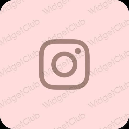 Естетичен розово Instagram икони на приложения