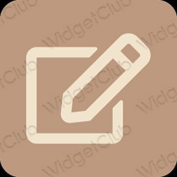 Icone delle app Notes estetiche