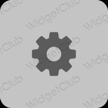 Esthetische Settings app-pictogrammen