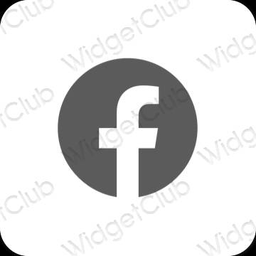 Esthetische Facebook app-pictogrammen