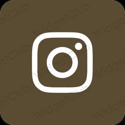 Estetyczne Instagram ikony aplikacji