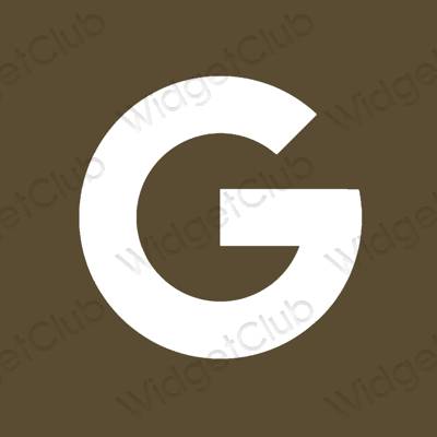 ესთეტიკური Google აპლიკაციის ხატები