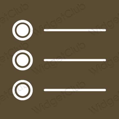 Aesthetic Reminders app icons