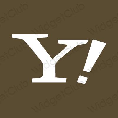 ესთეტიკური Yahoo! აპლიკაციის ხატები
