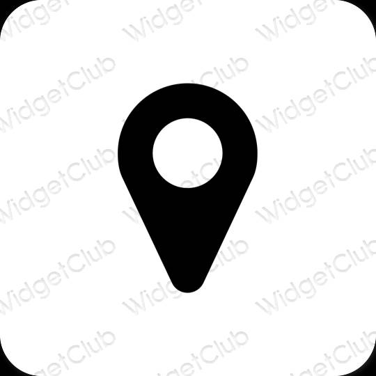 Esthetische Map app-pictogrammen