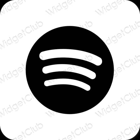 نمادهای برنامه زیباشناسی Spotify