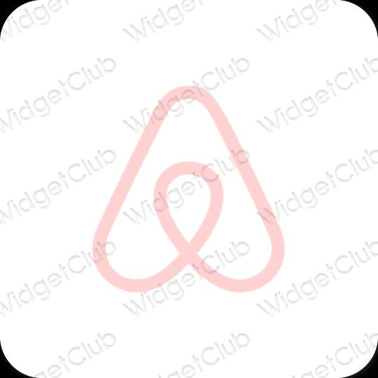 Ästhetische Airbnb App-Symbole