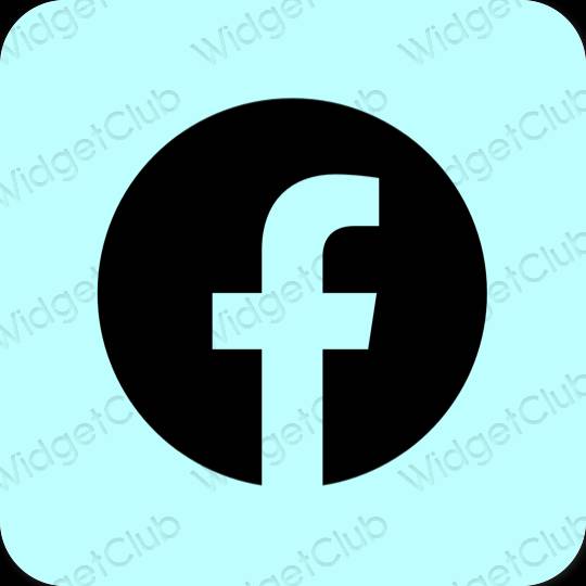 Esthetische Facebook app-pictogrammen