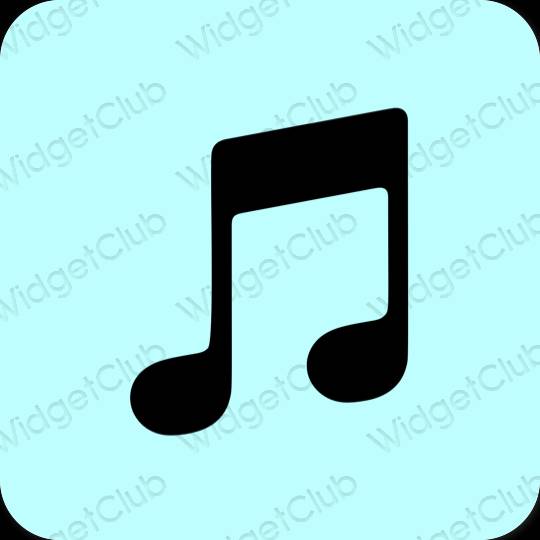 Esthetische Music app-pictogrammen