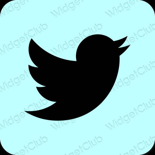 جمالية Twitter أيقونات التطبيقات