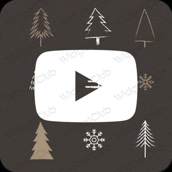 Esthetische Youtube app-pictogrammen