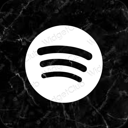 Pictograme pentru aplicații Spotify estetice