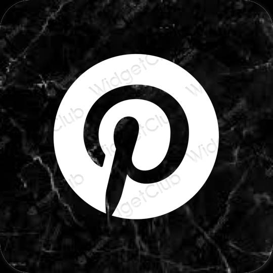 جمالية Pinterest أيقونات التطبيقات