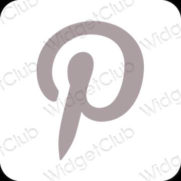 Esthetische Pinterest app-pictogrammen