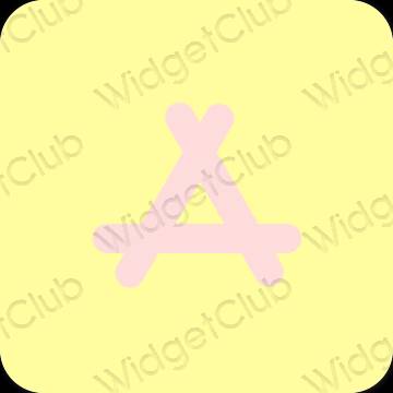 Estetski žuta boja AppStore ikone aplikacija