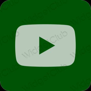 Esthetische Youtube app-pictogrammen