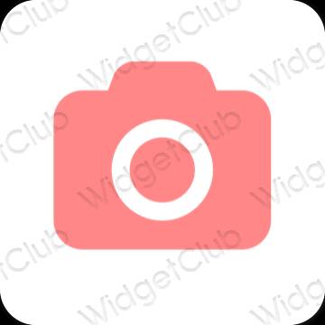 Æstetisk lyserød Camera app ikoner