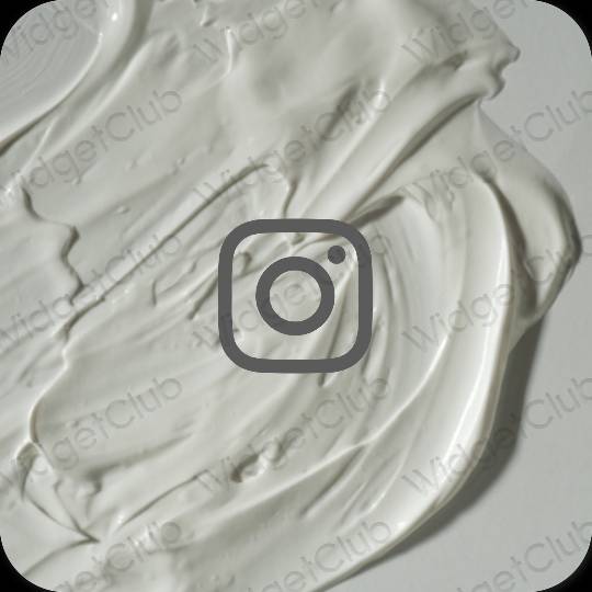 Estetico grigio Instagram icone dell'app