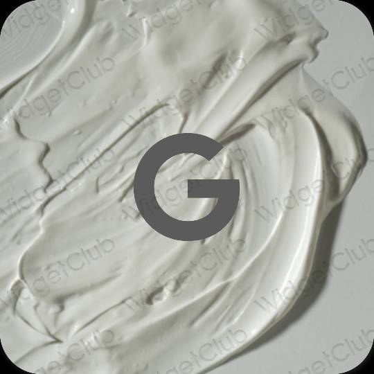 Stijlvol grijs Google app-pictogrammen