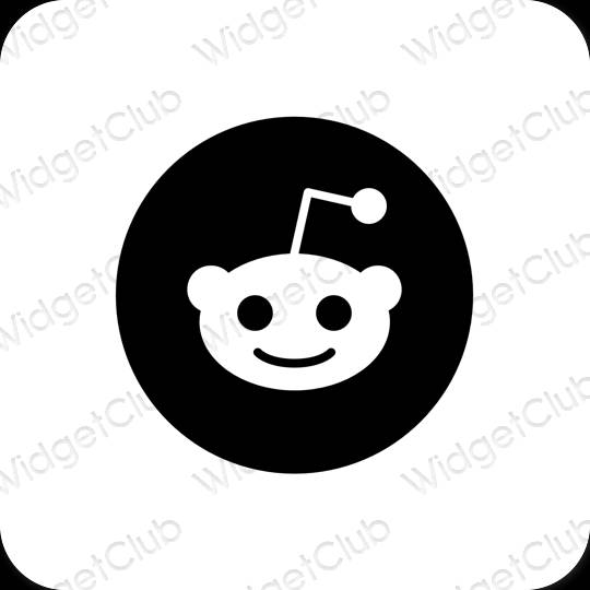 Icônes d'application Reddit esthétiques