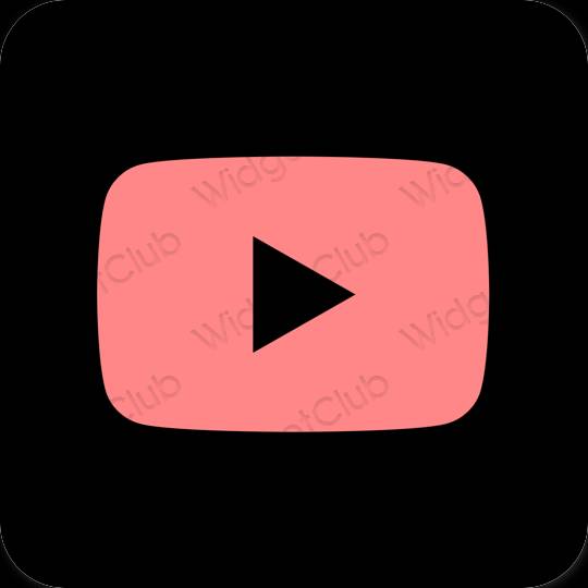 Esthetische Youtube app-pictogrammen