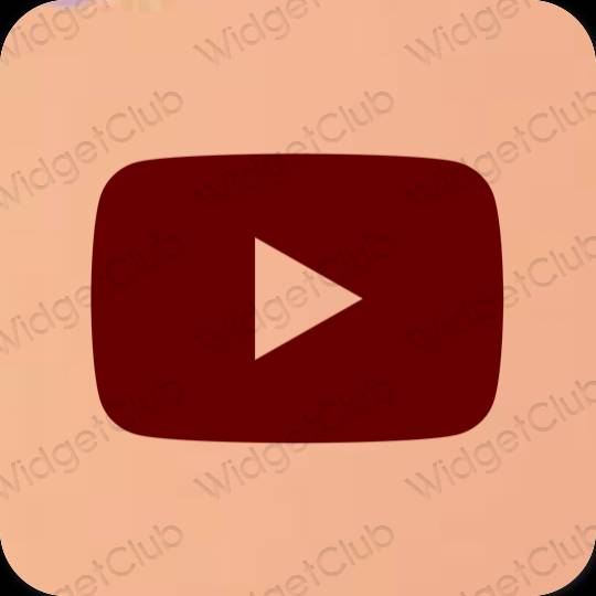 Icônes d'application Youtube esthétiques