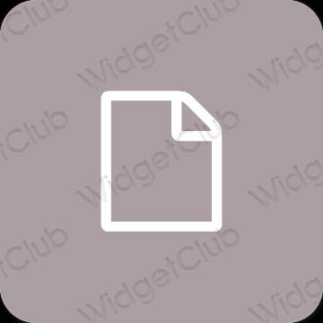Ästhetische Files App-Symbole